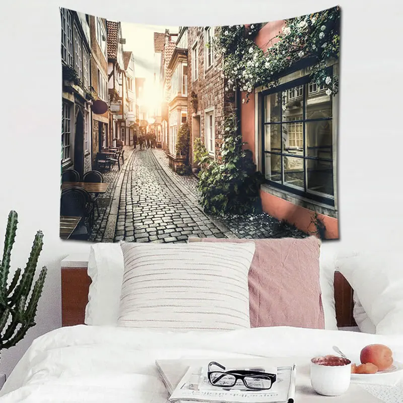 Аллея рот природные пейзажи дом tapestry3D декоративные настенные гобелены узор