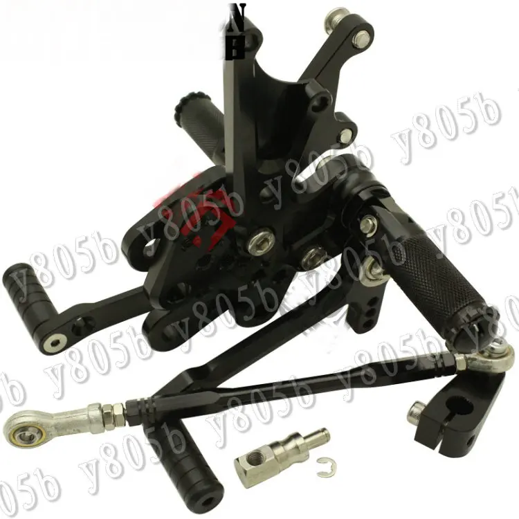 Черный CNC мотоцикл Rearset подножки для ног Набор KAWASAKI ZX-14R ZZR 1400 ZX 14R | Автомобили и
