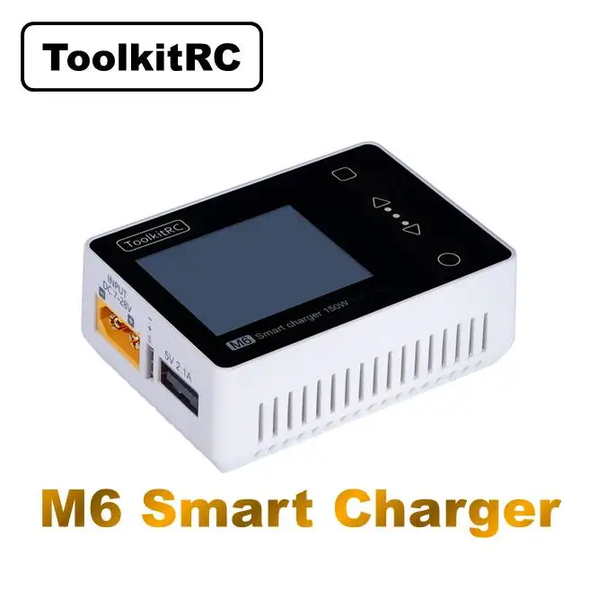 ToolkitRC M6 150 Вт 10A 2 6S Мини карманная модель зарядное устройство серво балансирующее
