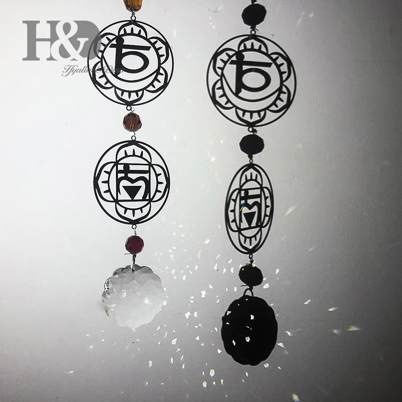 H& D люстра, хрустальный шар, призма, радужная чакра, Висячие солнцезащитные очки, окно, Подсолнух, Висячие кристаллы, орнамент