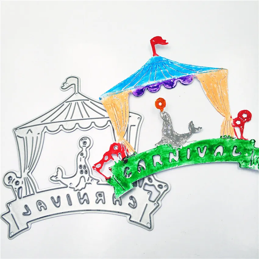 Оптовая продажа высекальных штампов цирковой плакат металлическая крафт бумага