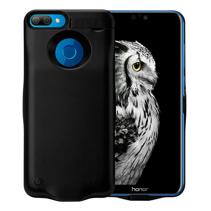 KQJYS 6000mAh Ультратонкий портативный чехол для зарядного устройства для huawei Honor 9 Lite, чехол для внешнего аккумулятора, чехол для huawei Honor 9i - Цвет: Black