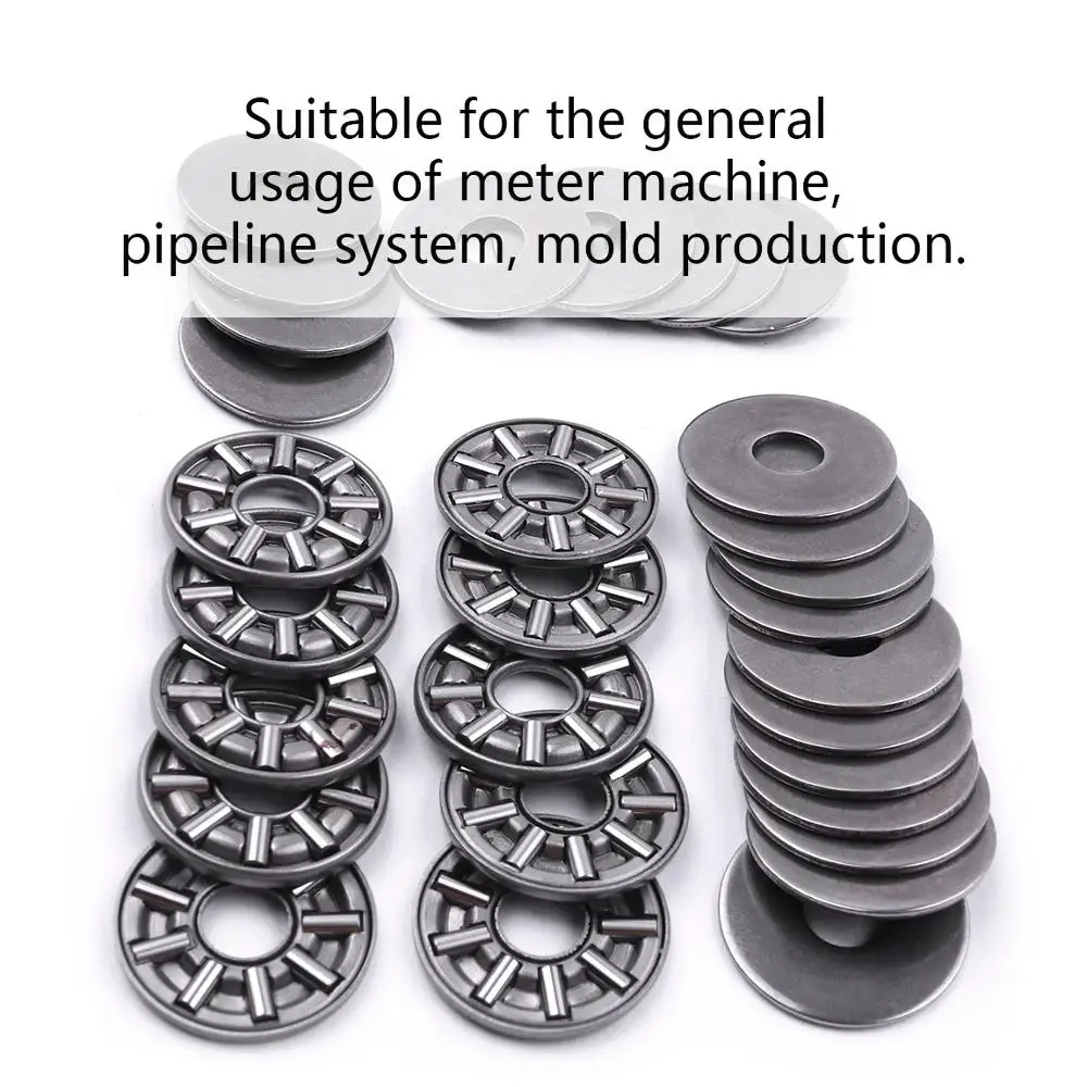 Осевой игольчатый роликовый упорный подшипник серии AXK 1 шт. ID 8/10/15/17 мм с двумя