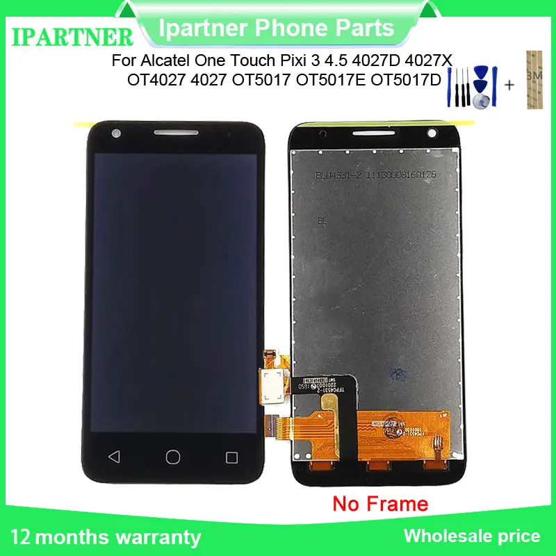 Для Alcatel One Touch Pixi 3 4 5 4027D 4027X OT4027 4027 OT5017 OT5017E OT5017D ЖК кодирующий преобразователь