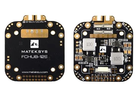

MATEK system Mateksys FCHUB-12S PDB плата 5 В и 12 В 440A выход с датчиком тока 3-12S Lipo для FPV RC аксессуары для гоночного дрона