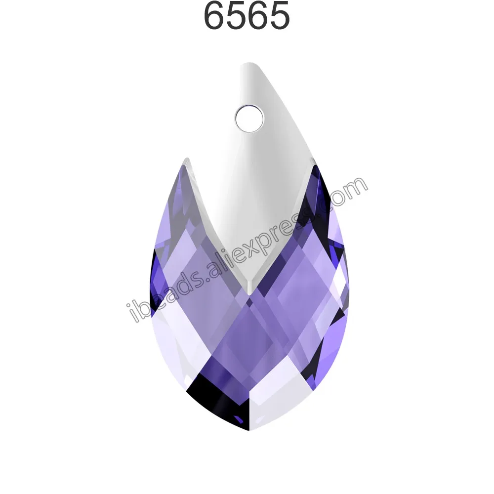 Tanzanite 539 1 шт.) кристалл Swarovski 6565 Met cap грушевидный кулон Австрийские Свободные Стразы для изготовления ювелирных изделий своими руками - Цвет: Tanzanite 539
