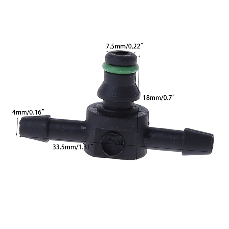 10 шт. T Тип соединитель труб инжектор в сборе возвратного масляного обратного