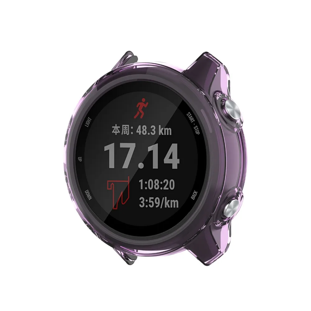 ТПУ защитный чехол для Garmin Forerunner 245M 245 Защитный чехол оболочка Смарт часы браслет Цветной защитный чехол