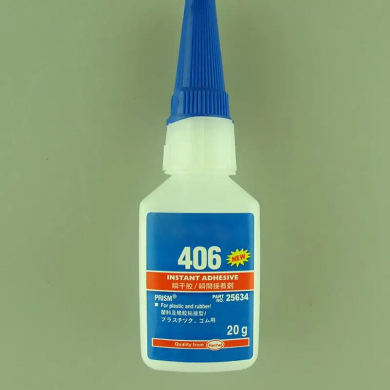 For Plastic/Wood Super Glue Multi-purpose For Office/School Liquid Glue 20g type 406 Instant Adhesive