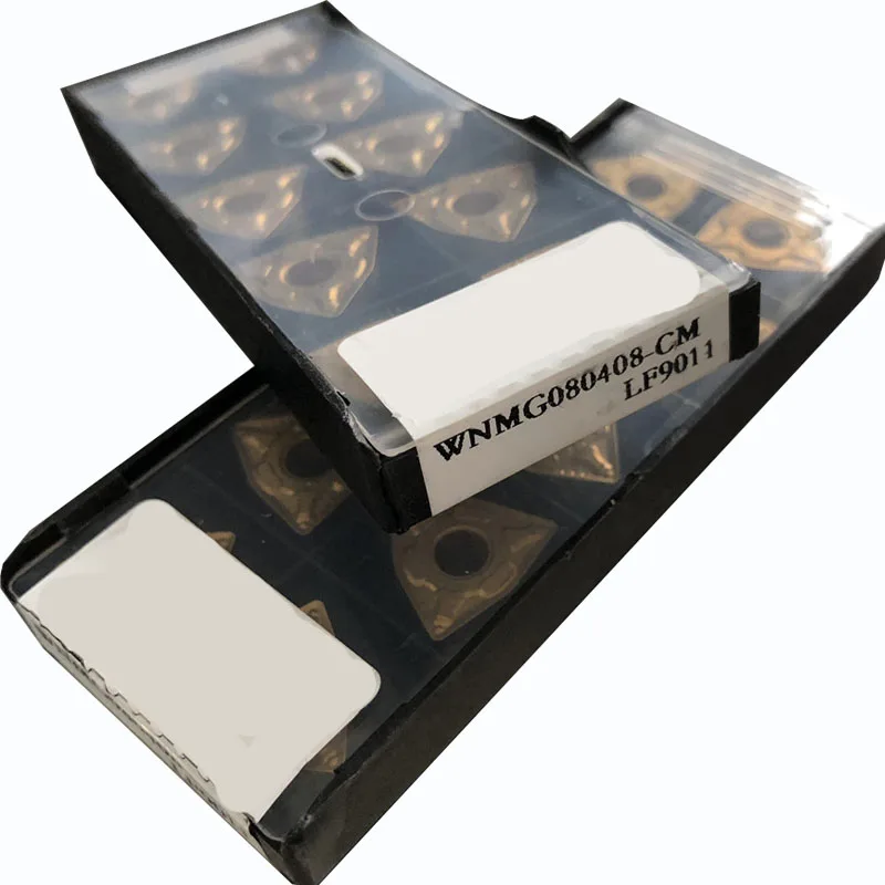 10 шт. WNMG080408-CM LF9011 WNMG432 CNC токарный Карбид вставка для нержавеющей стали чугун |
