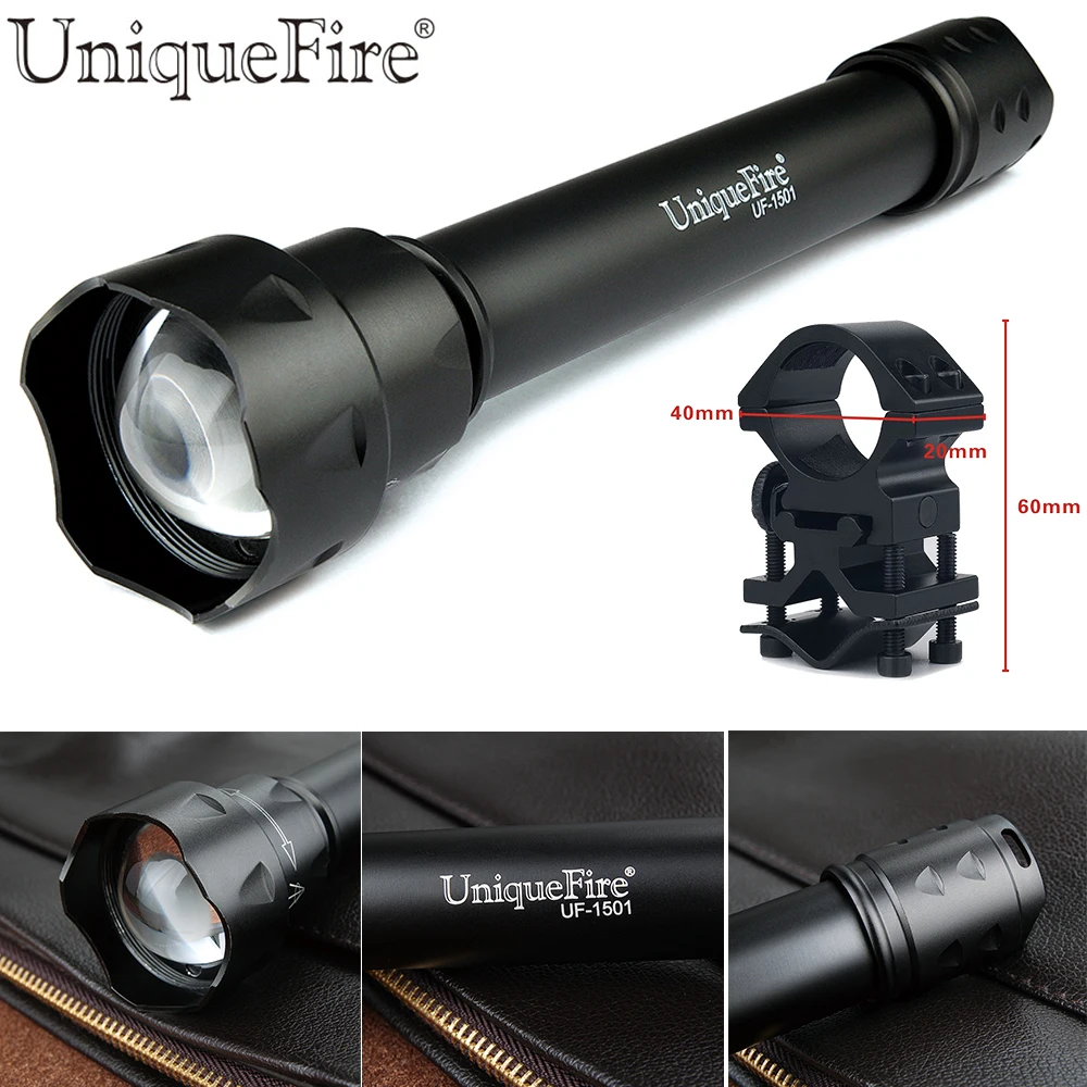 Osram фонарик UF-1501 IR 850NM 38 мм выпуклая линза светодиодный 3 режима инфракрасный невидимый свет лампы факел+ Крепление прицела