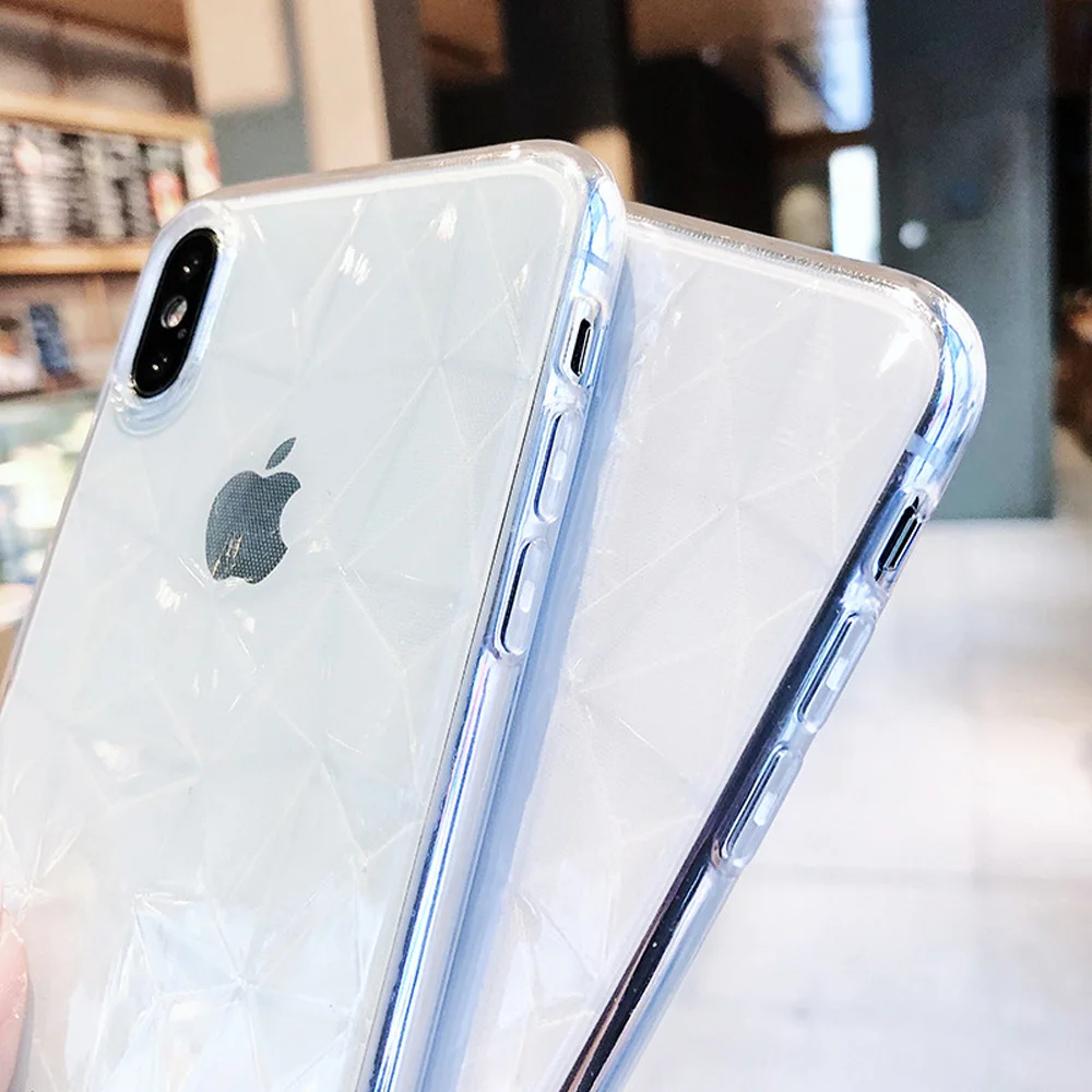 Heyytle 3D Прозрачные со стразами чехол для телефона iPhone 8 7 6 6s Plus X XS max XR прозрачные