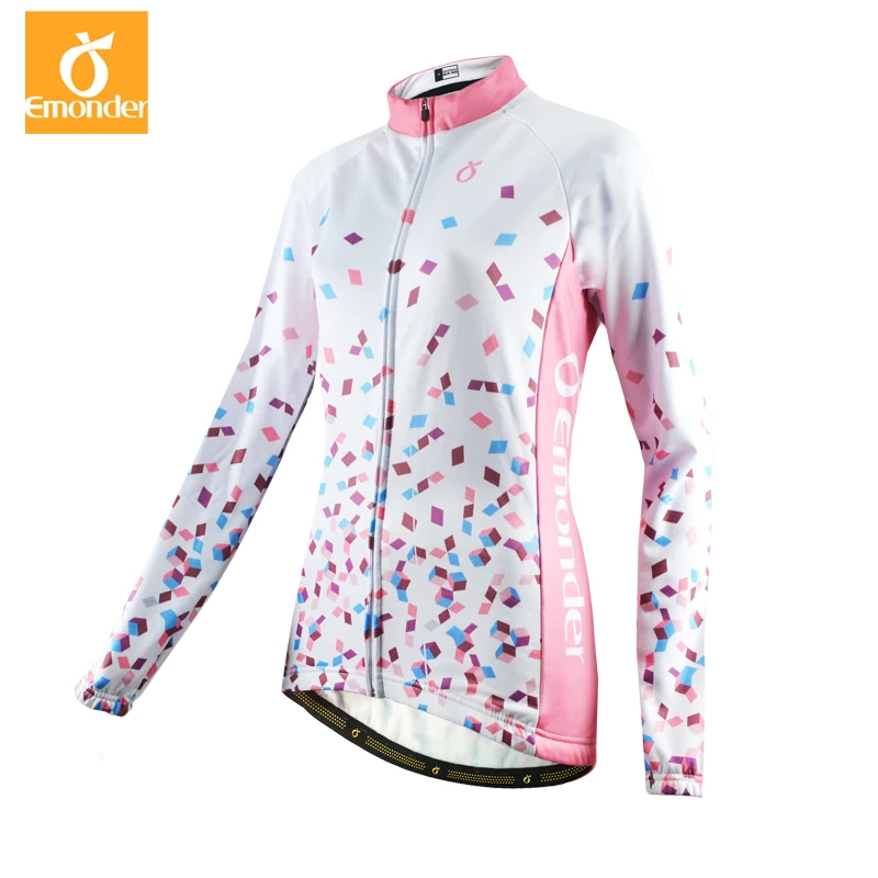 

EMONDER Cycling Jersey Long Women 2020 Winter Long Bike Bicycle Thermal Fleece Ropa Roupa De Ciclismo Invierno Mtb Clothing