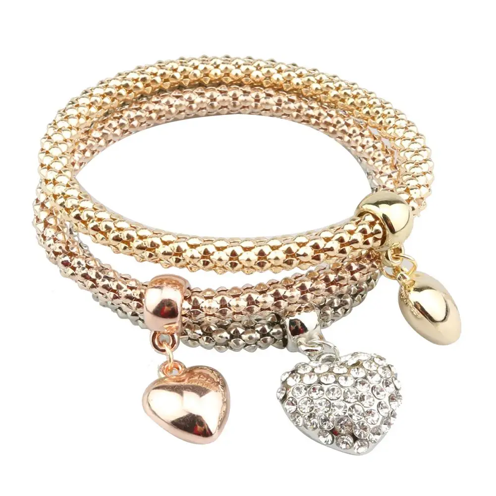 2019 горячие женщины 3 шт./компл. горный хрусталь сердце Рука Фатимы Шарм Кукуруза