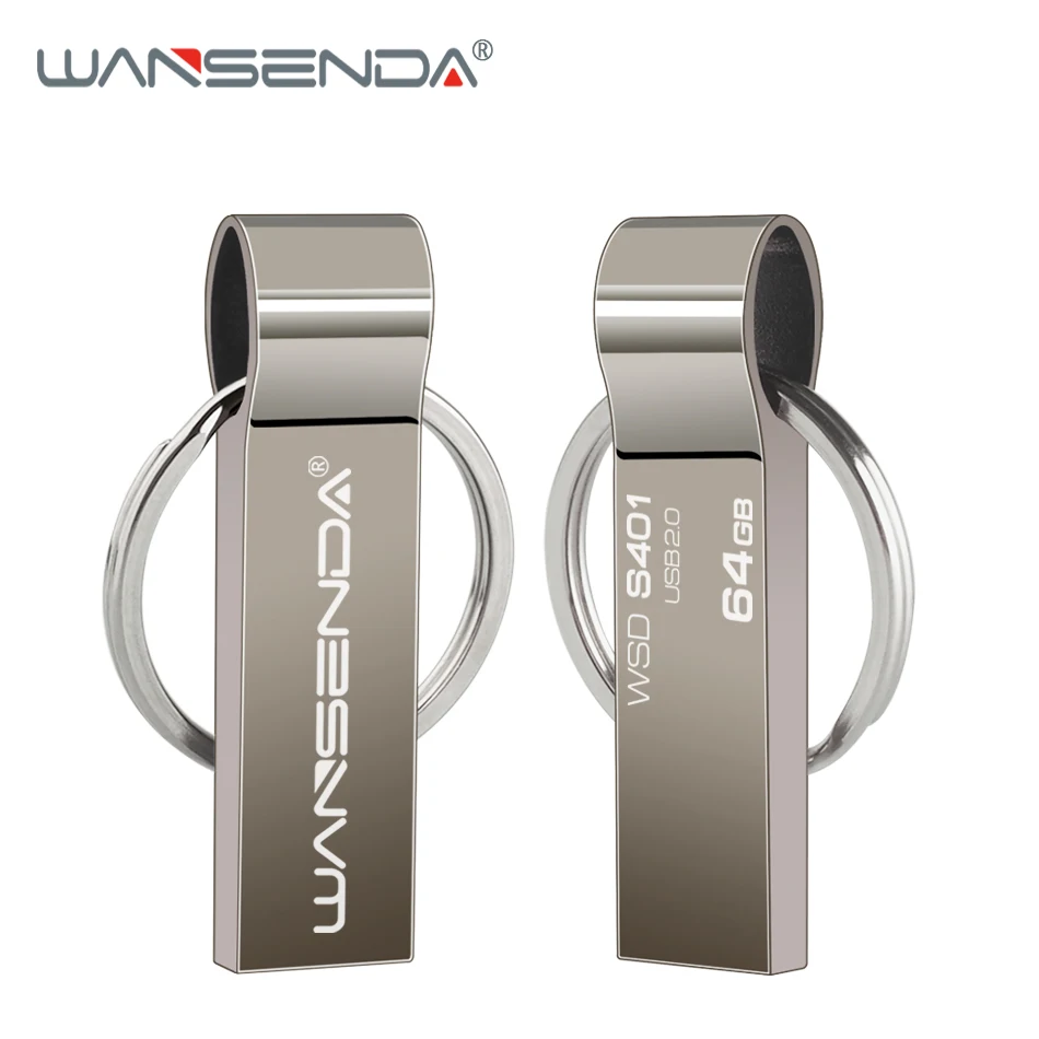 Хит продаж WANSENDA металлический USB флеш накопитель водонепроницаемый 8 ГБ 16 32 64 Гб