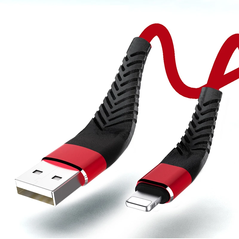 1 м 2 м 3 м данных USB кабель зарядного устройства для iPhone 6 S 6 S 7 8 Plus 5 5S 5C SE X XR XS Max Origin аксессуар i Телефон Провод шнур Быстрая зарядка - Цвет: Красный