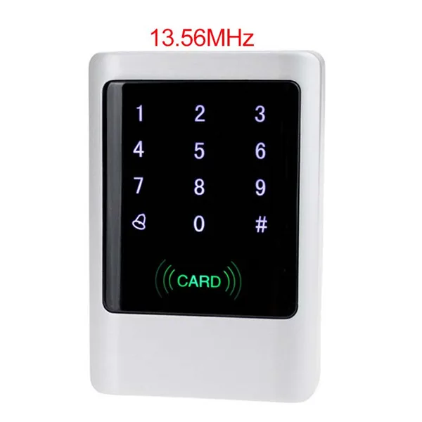 Водонепроницаемая металлическая RFID 125 кГц или 13,56 МГц автономная система контроля доступа цифровая клавиатура с сенсорной панелью+ 10 брелков - Цвет: M1 IC