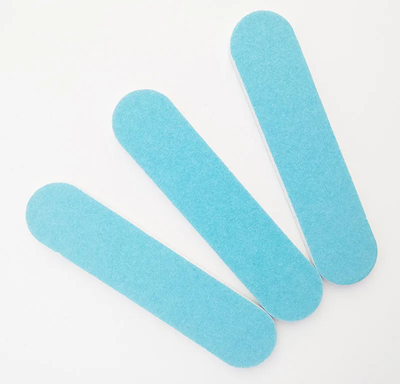 2000 шт. Экспресс Доставка небесно голубые пилки для ногтей 90*20*4 мм шлифовальные