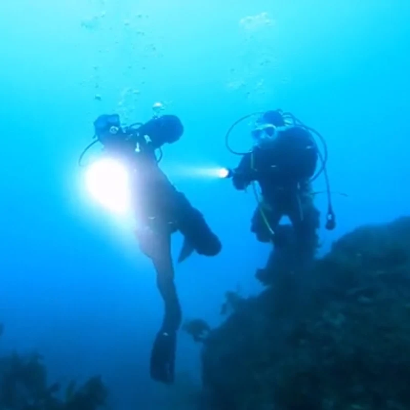 Светодиодный фонарик z25 водонепроницаемый подводный фонарь для дайвинга под