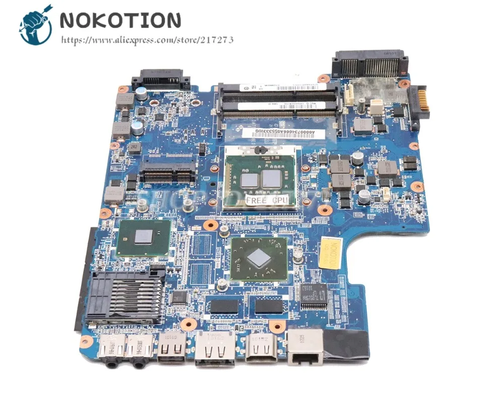 NOKOTION A000073400 DATE2DMB8E0 материнская плата для ноутбука Toshiba Satellite L640 L645 Материнская плата ноутбука HM55 HD4500 графика