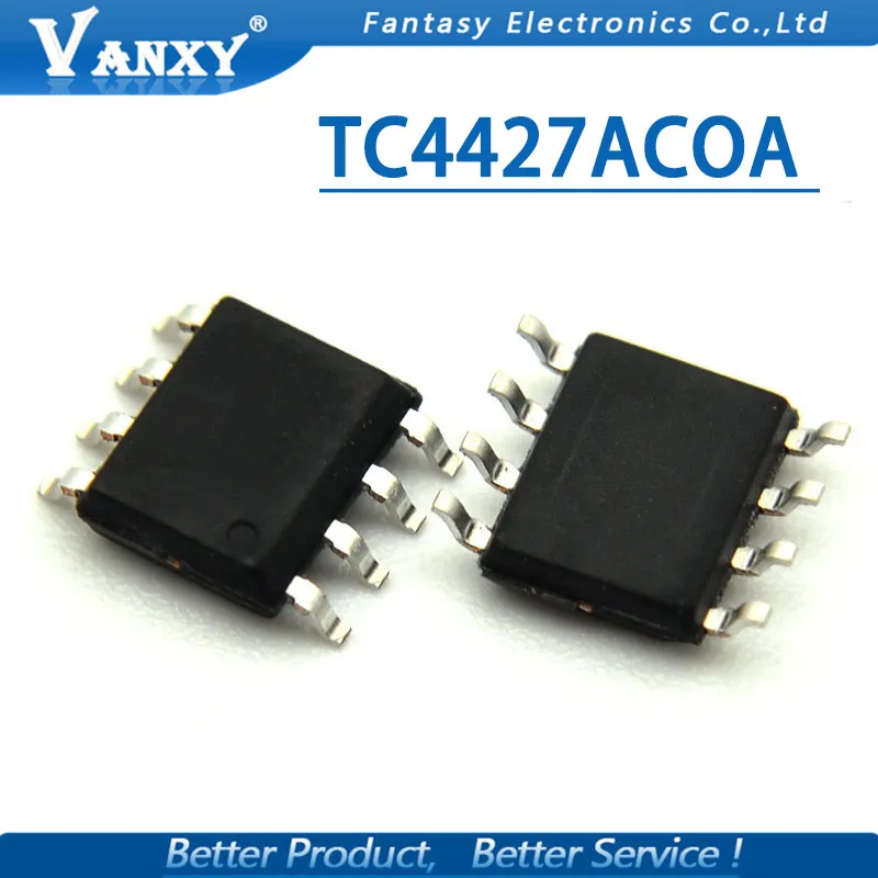 10 шт. TC4427ACOA лапками углублением SOP-8 TC4427 SOP TC4427AEOA TC4427A MOSFET драйвер
