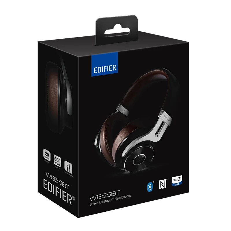 Беспроводные Bluetooth наушники EDIFIER W855BT HD стерео музыка беспроводная гарнитура BT V4.1