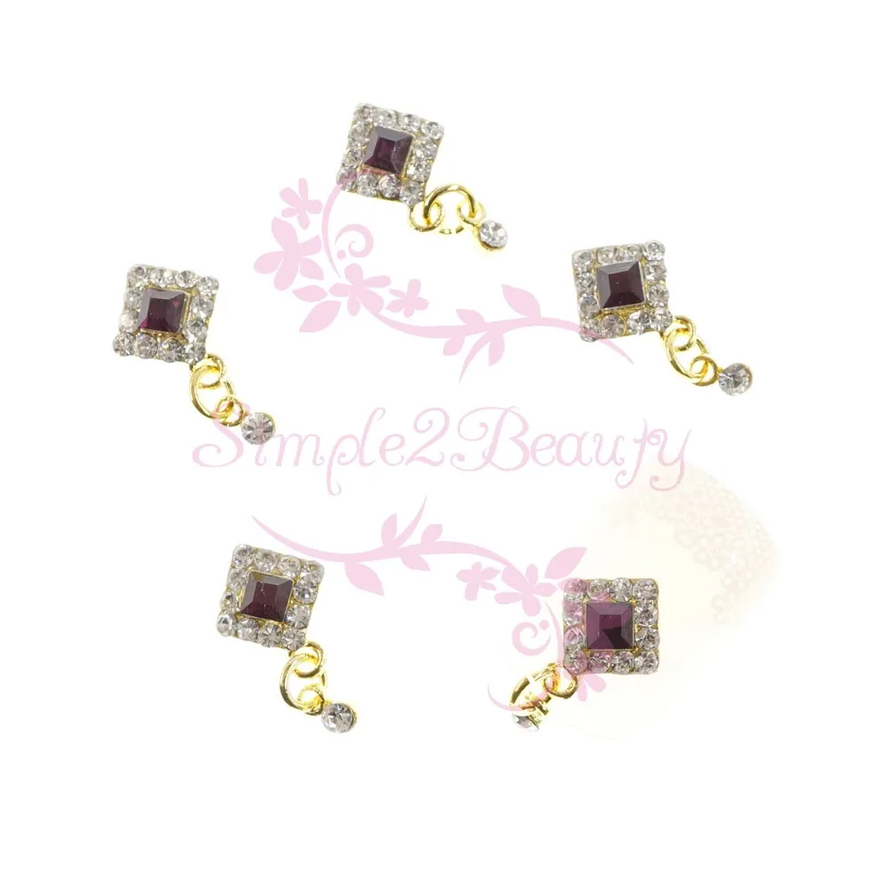 10 шт./упак. Стразы Подвеска ромб Стиль легированные подвески ювелирные изделия