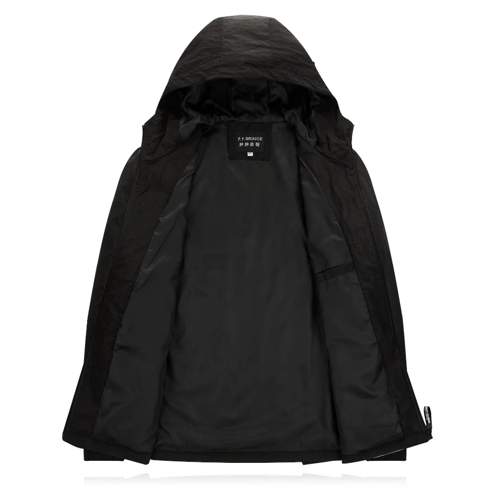 MINWLJ бренд плюс размер 3XL 4XL 5XL 6XL 7XL 8XL с капюшоном воротник Модная весенняя куртка