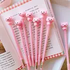 1 шт милые Мультяшные защитный блоки для мебели, розовый тусклый прорастания Свинья с чернилами стандартных цветов студенческим пакетом Office с черными чернилами Ручка канцелярия: ручка с подписью