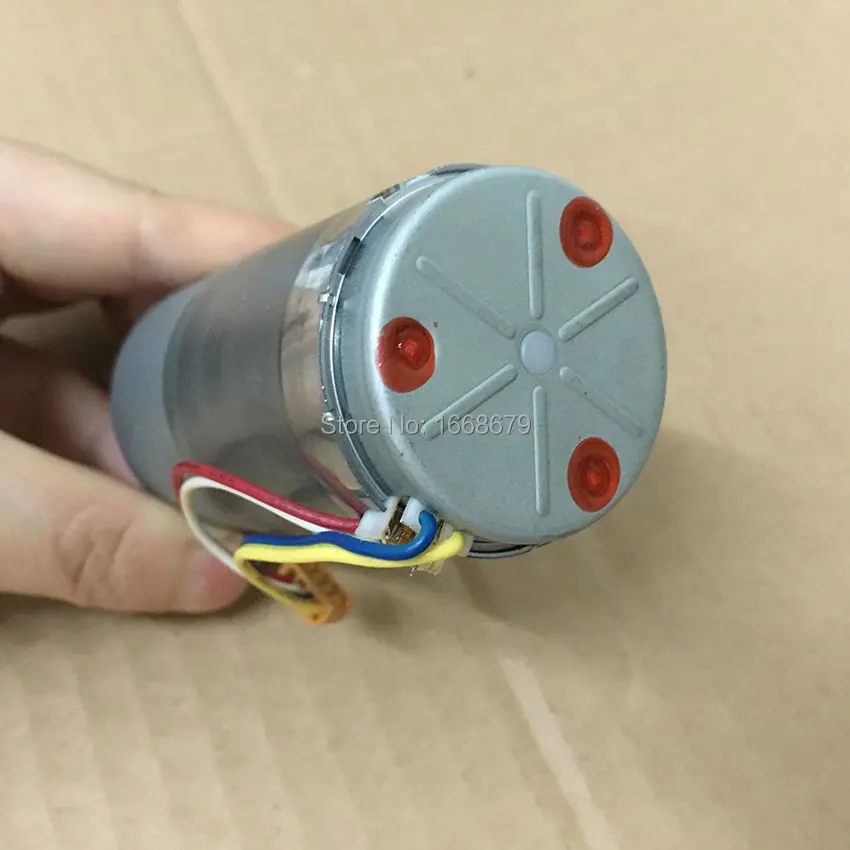 Электрический редукторный двигатель постоянного тока 12 В кодировщик 37 мм