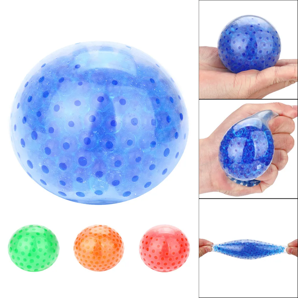 Фото Губчатая шариковая сжимаемая игрушка для снятия стресса забавная Feb18 | Игрушки и