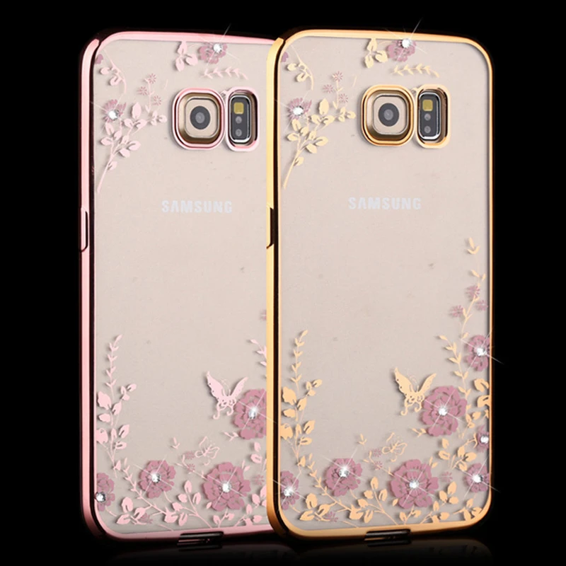 Bling Diamond Clear Case для Samsung Galaxy S7 Edge Силиконовые крышка Luxury ТПУ S 7 край Крышки Coque|case for