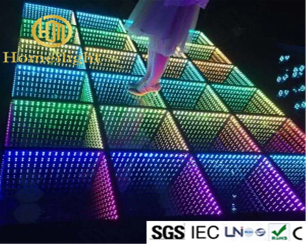 Светодиодный бесконечный 3d танцевальный пол Starlit для светильник дьбы вечеринки
