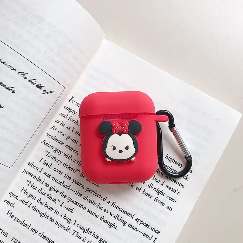 Cartoon cute Silicone Bluetooth Wireless Earphone Case for AirPods Protective Cover Apple Air Pods Charging Box |