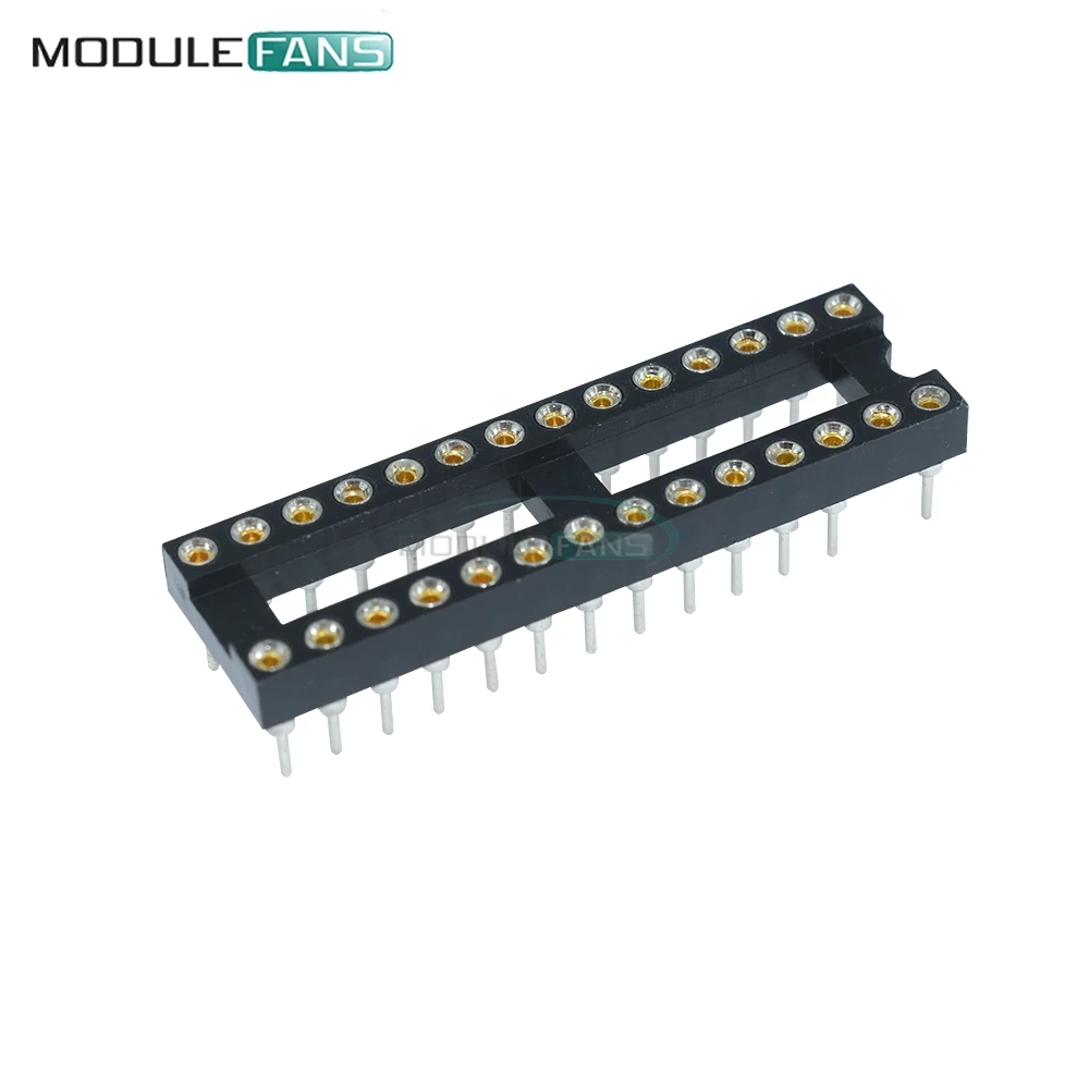 5 шт. 28Pin DIP SIP круглые IC розетки адаптер припоя узкий 28 P pin Diy Электронный 2 54 мм