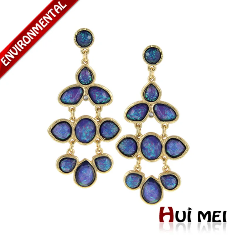 Горячие Bijoux блестящие золотые Разноцветные на цепочке массивные разноцветные