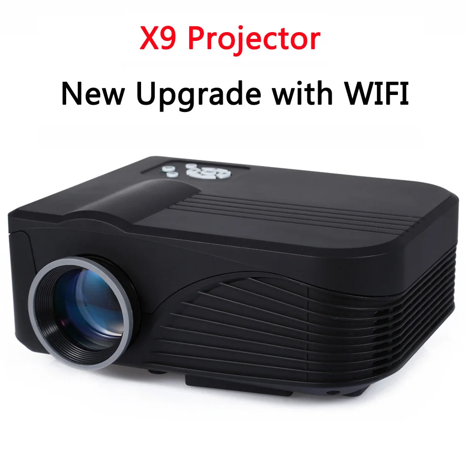 Обновленный портативный 3D проектор x9 для домашнего кинотеатра с Wi Fi и ЖК дисплеем