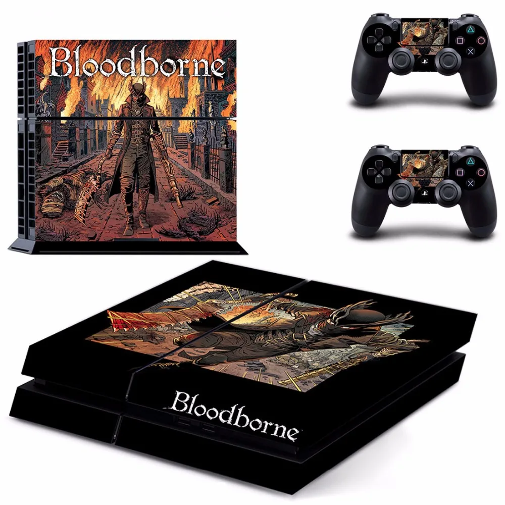 Игра Bloodborne PS4 кожи наклейка для sony playstation 4 консоли и 2 контроллеров PS4 кожи Стикеры винил
