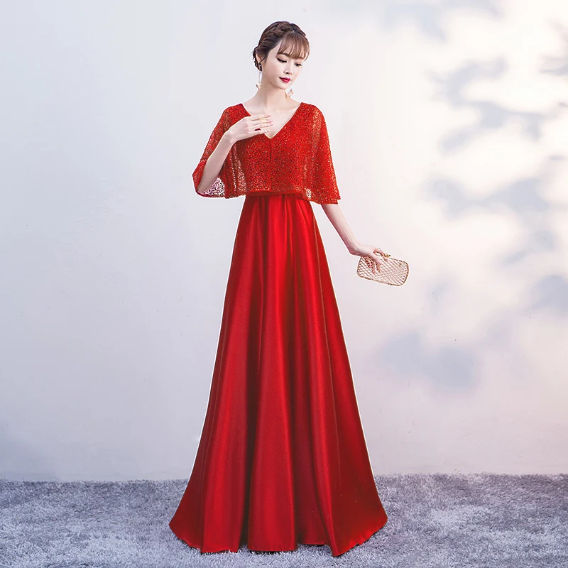 Женское длинное вечернее платье SSYFashion белое синее простое элегантное длиной до