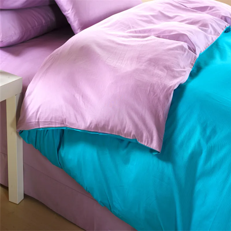 Aqua синий фиолетовый сиреневый постельных принадлежностей король одеяло Doona