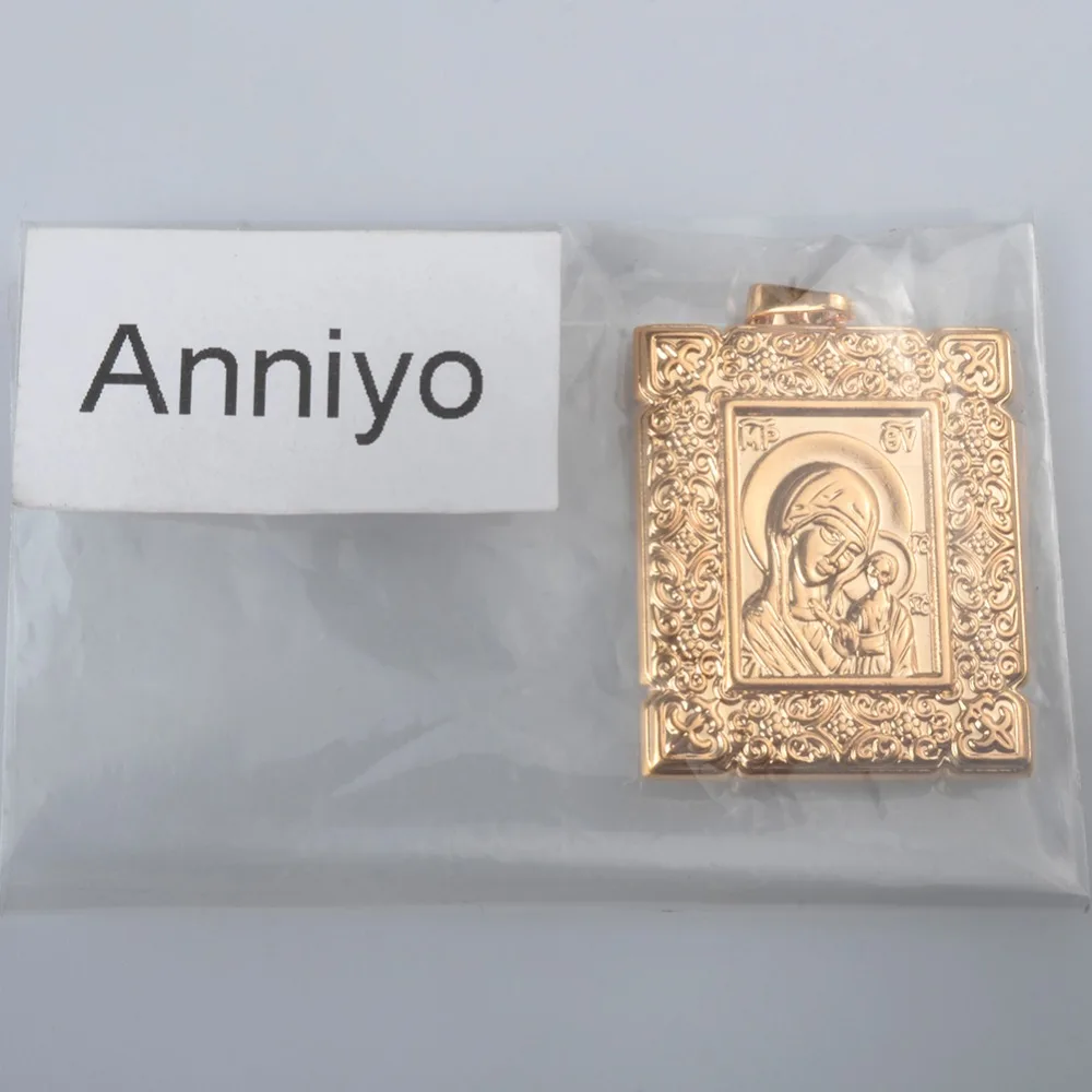 Россия православная дева и сын кулон Anniyo с портретом ожерелья для женщин религия