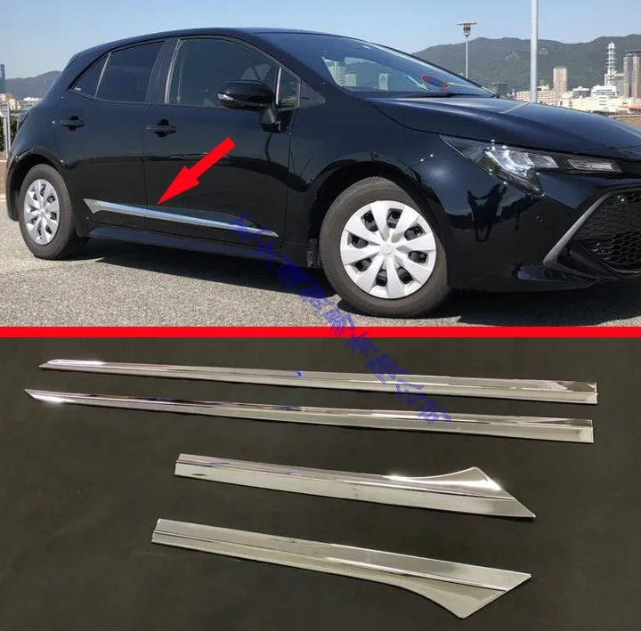 Для 2019 Toyota Corolla E210 Sport хэтчбек Auris ABS Chrome боковая дверь отделка