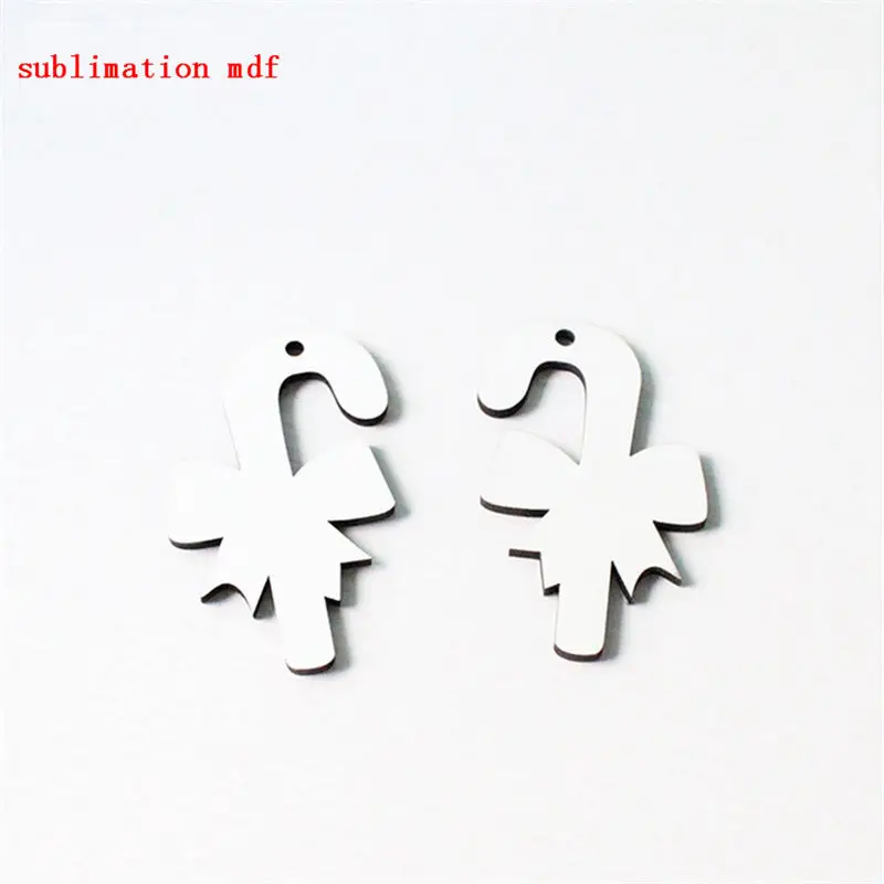 Сублимация mdf пустая Рождественская елка Шарм Снег Санта трость горячая передача