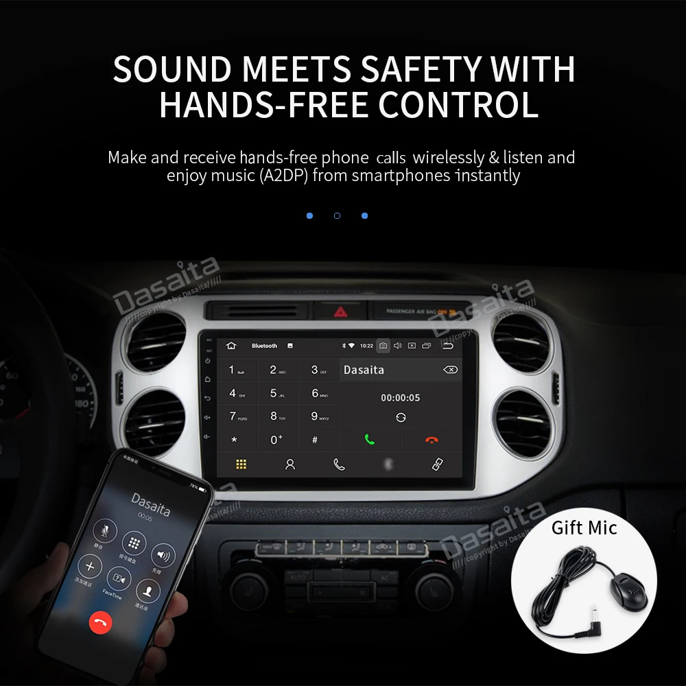 " ips Android 8,0 автомобильный радиоприемник для Volkswagen VW Tiguan 2010- мультимедийный плеер с восьмиядерным процессором 4 Гб+ 32 ГБ авто стерео Wifi BT