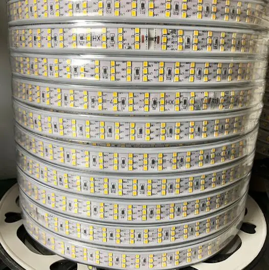 Светодиодный светильник SMD 2835 водонепроницаемая трехрядная Светодиодная лента