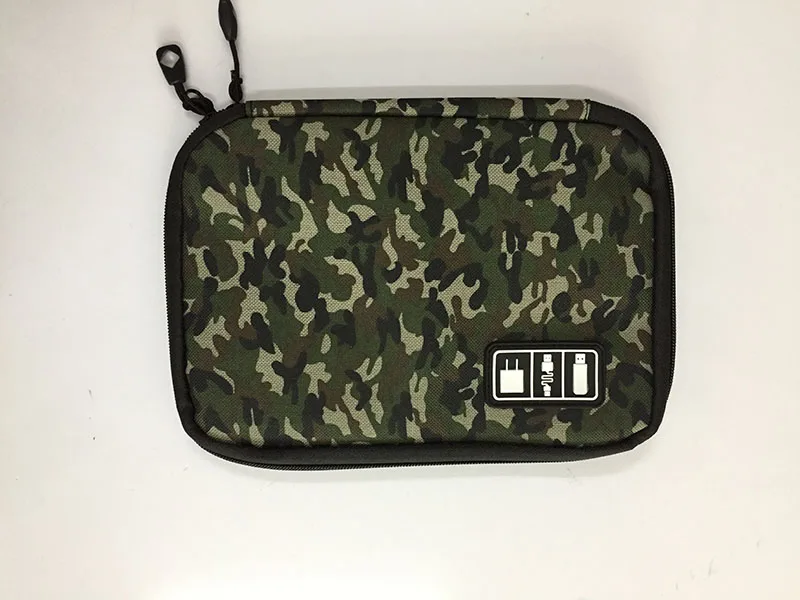 Camouflage green Уличная сумка для электроники футляр для путешествий цифровой продукт жесткий диск органайзеры кабели для наушников USB флэш-накопители сумка для пикника - Цвет: Camouflage green