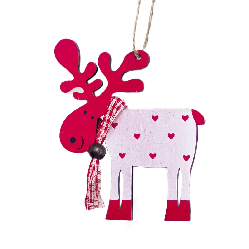 Необычная Рождественская елка Декор деревянная роспись висячее украшение с