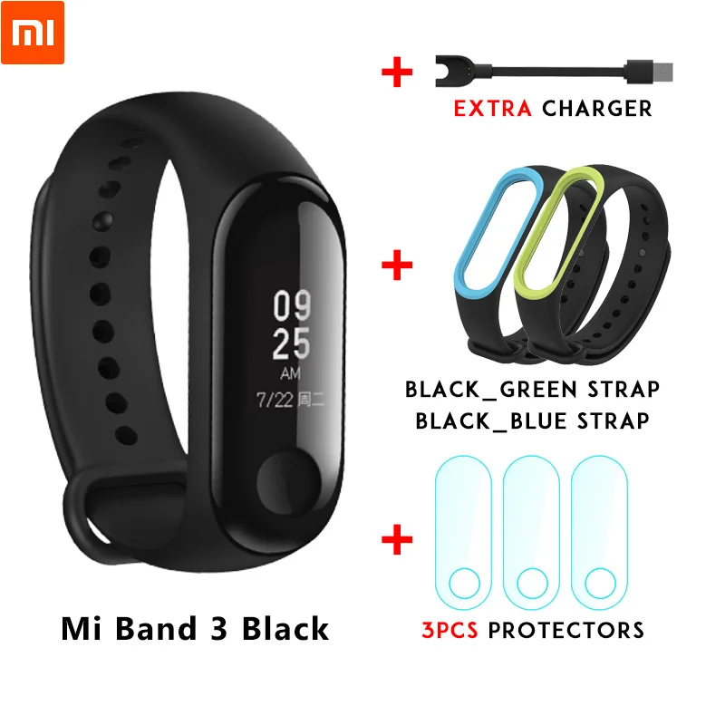 Mi band 3 n strap Xiaomi mi Band 3 mi band 3 для Android IOS фитнес-трекер монитор сердечного ритма 0,78 ''OLED дисплей тачпад Bluetooth 4,2 - Цвет: Mi band 3 n strap