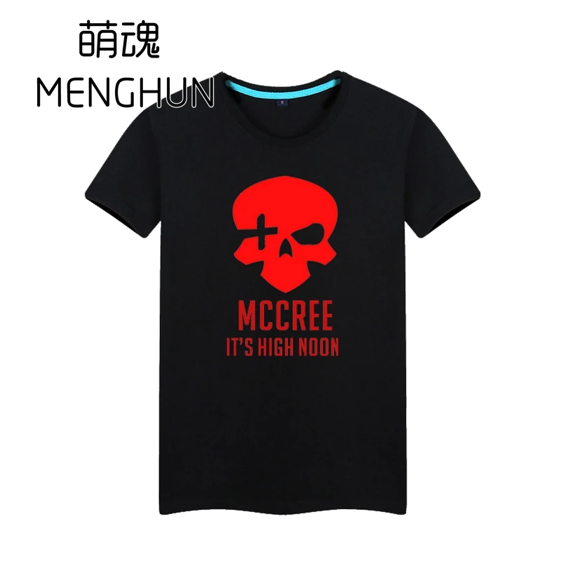 Популярная футболка watchman pioneer game MCCREE для бойфренда различных цветов хлопковая