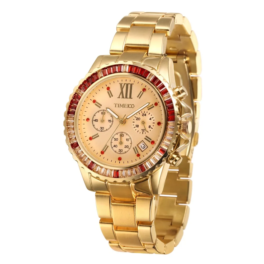 TIME100 Мужские наручные часы Кварцевые Бизнес Часы Ремешок Из Нержавеющей Стали